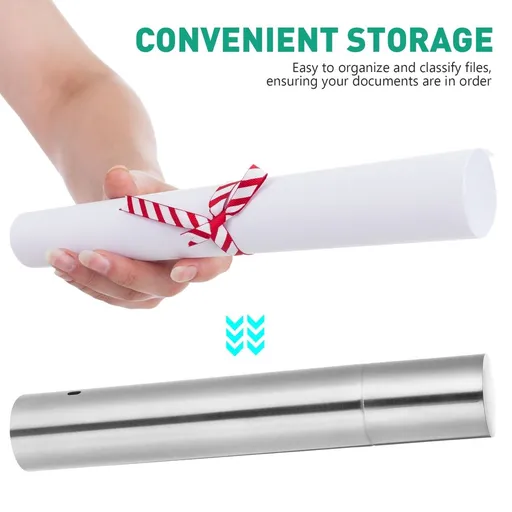 Document Storage Tube Caps, Portable Minimalist Organizer for Office, Home, and School Use, 1 Pack