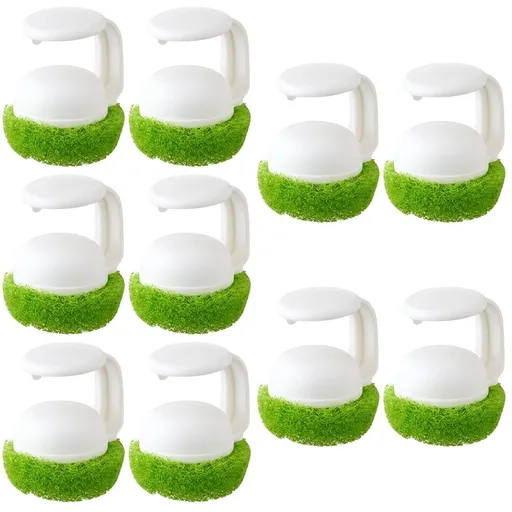 Dish Brush Soap Dispensing Handle White 10 Piece