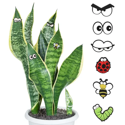 6pcs Plant Magnets Eyes for Potted Plants, Cute Indoor Plant Accessories Funny Plant Magnets Decor Plant Magnets Eyes Pins Charms