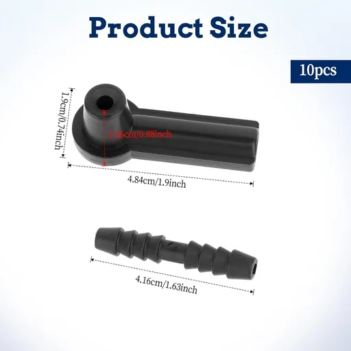 5 Pack Brake Bleeder Hose Bottle Fluid Bleeding Connector Adapter Joint for Oil Air Hose Changer Exchange Pipe System Tool Kit Pumping Nipple for Cars Trucks Vehicles Automotive Emptying Pump Replace