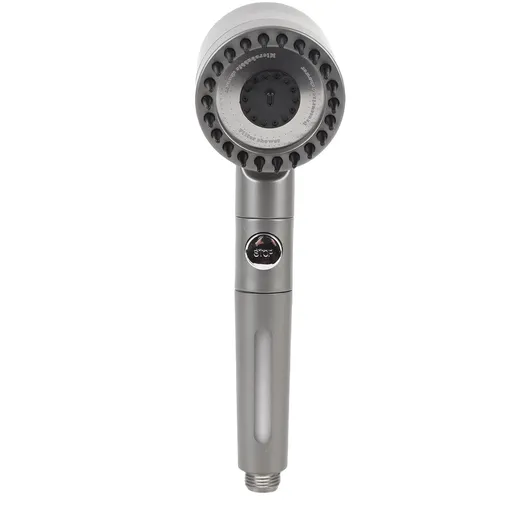 Handheld Filtered Shower Sprayer Adjustable Spray Modes Plastic Chrome Plated Fashion High Pressure Shower Spray Silver