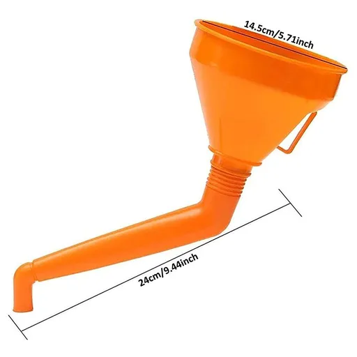Plastic Funnel Oil-Emergency Equipment for Self-Driving Travel Funnel with Flexible Extension Nozzle for Cars and Motorcycles