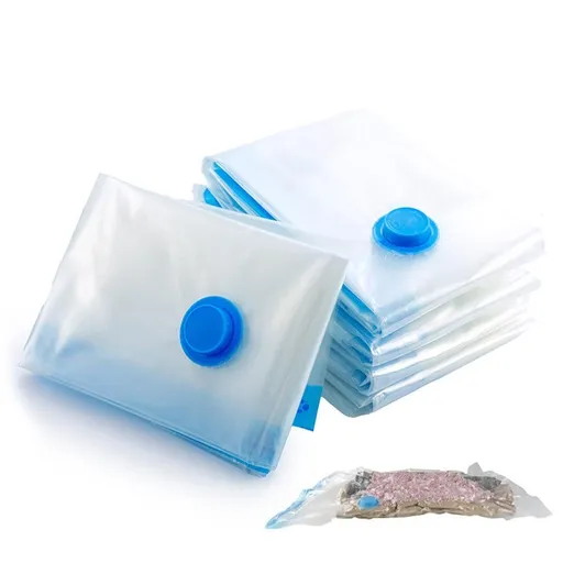 8 Pack Vacuum Storage Bags Space Saver Bags for Clothes Blankets with Valve - S