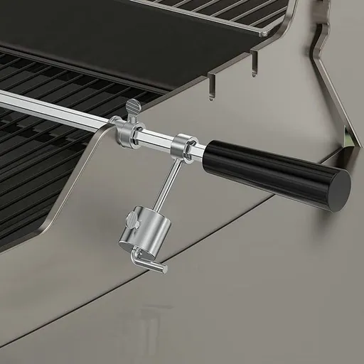 1 Set Barbecue Grill Rod Stoppers Grill Rack Reusable Spit Stops Spit Rod Stop Components Electric Stainless Steel