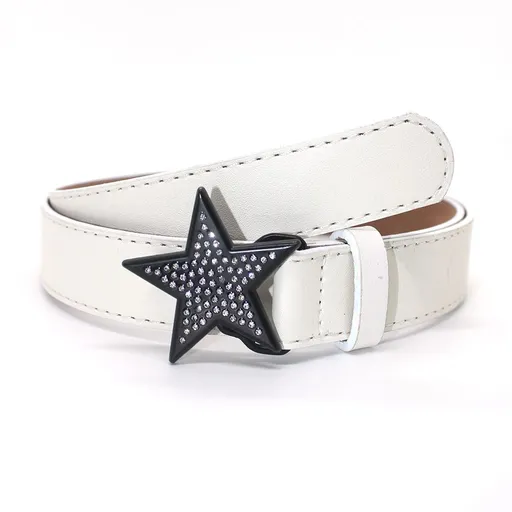 Ins style spicy girl high-end jeans star women's belt trendy American retro personality waist pants.