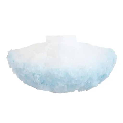 tutuoclock Girls Sweet Princess Nylon Mesh Cake Skirt Glacier Blue 110cm