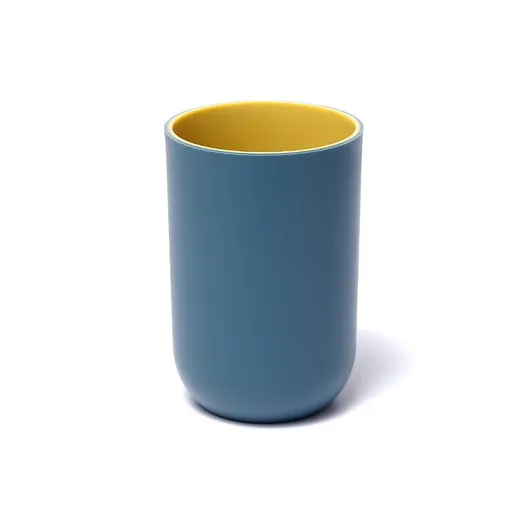 2PCS Cup 10.5oz, Unbreakable Reusable Drinking Cups Set of 2 Colors, Plastic Toothbrush Cup Tumbler 300ml, Dishwasher Safe