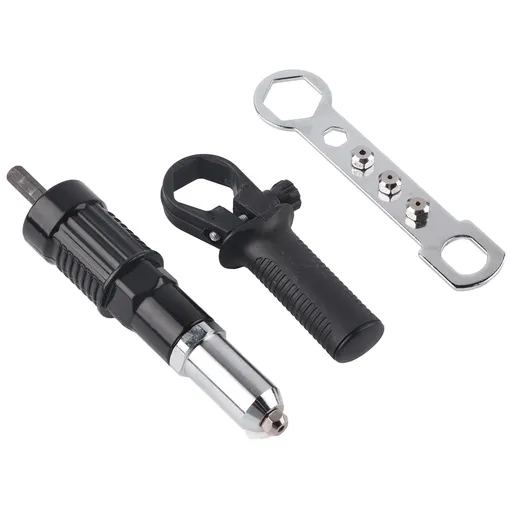 Electric Riveting Gun Adapter Rivet Gun Accessory Electric Drill Rivet Machine Grab Rivet and Nail Gun Head