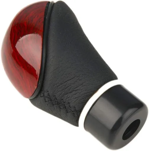 Leather Universal Car Truck 5 Speed Lever Manual Gear Stick Knob Shift,for Suitable Universal Model durable, easy to grasp and pull