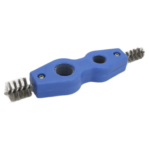 Steel battery terminal cleaning brush, battery cleaning tool, suitable for cleaning automotive battery terminals, battery brush