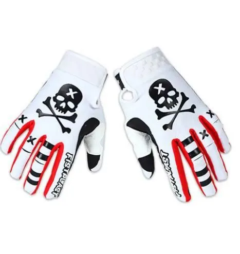 fistplast Motorcycle Gloves Full Finger Breathable. White L