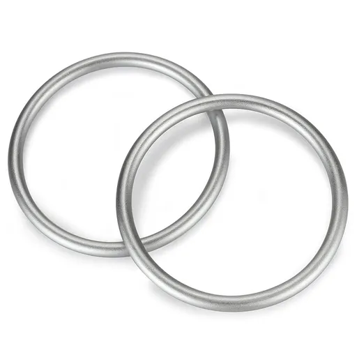 Aluminium Baby Sling Ring 3 in, Soft Wrap Carrier Rings Accessory for Infants Toddlers Newborn Kids (Silver)