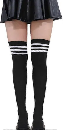 Women's Stripe Over-Knee Baseball Socks Knee-High Fashion Warm Socks