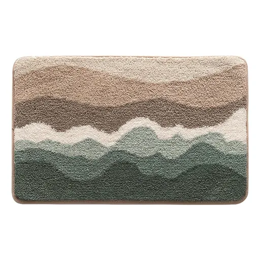 Latch Hook Rug Kit for Adults - Sea Wave Beach DIY Hooking Tapestry with Printed Canvas & Yarn - Easy Craft Carpet Cushion for Home Decor, Floor Mats & Pet Pads (24"x16")