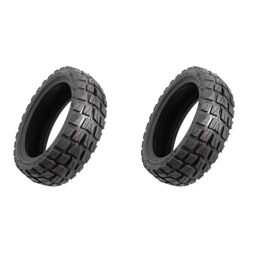 2pcs 10 Inch 10x2.75-6.5 Off-Road Tires Vacuum Tire Tubeless Kickscooter Wearproof Rubber Tyre