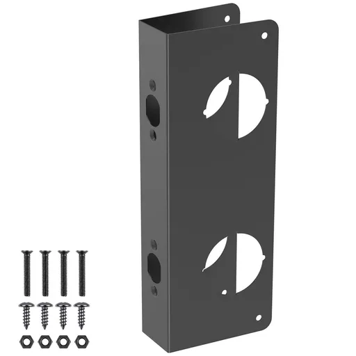Door Reinforcement Plate Stainless Steel Heavy Duty Security Repair Plate for 1-3/4" Thick Wood and Metal Entry Door