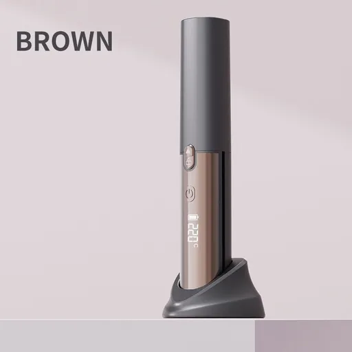 Cordless Straightener Styling Curling Iron with 4 Temp Settings Smart Hair Straightener for Women Travel Beach Vacation Hotel Home Bathroom Salon - Black - Size 21*3.5cm
