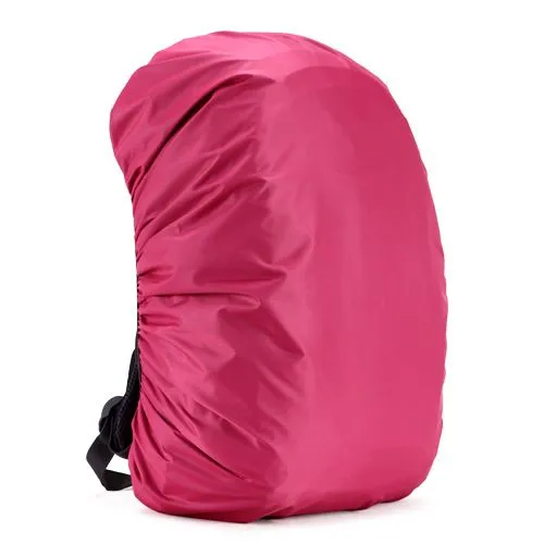 Backpack Rain Cover 210D Nylon Waterproof Backpack Protector Hiking Cycling Travel Dust Cover - Pink 70L