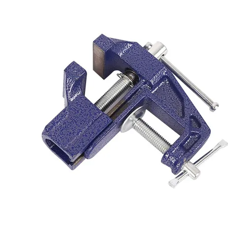 Mini Table Clamp,Small Bench Vice, Upgraded cast steel manufacturing Jewelers Hobby Clamps Craft Repair Tool Portable Work Bench Vise（ 60 blue,）