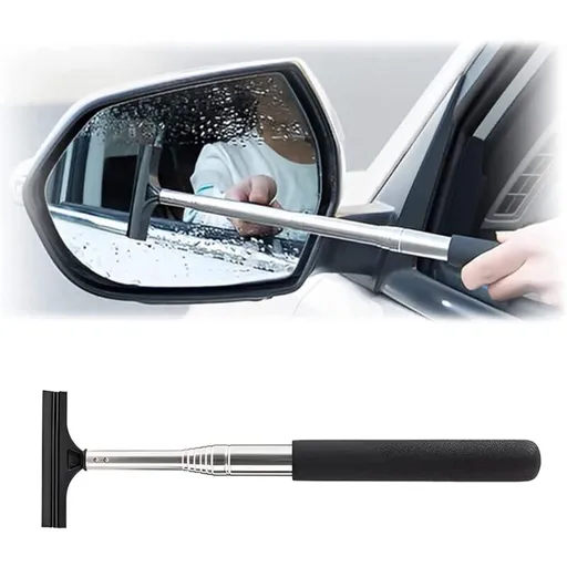Professional Car Window Squeegee, Retractable Rearview Mirror Wiper, Expansion Length Is Up To 98Cm