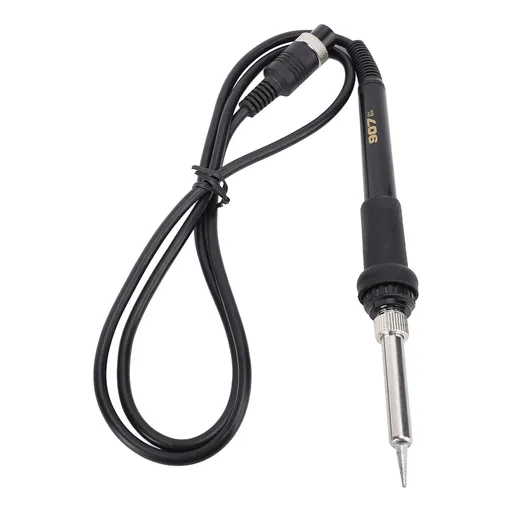 Soldering Iron Handle 50W 24V Silicone Aluminum Soldering Station Replacement Pencil Welding Tool with 5 Holes