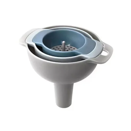 4-in-1Kitchen Funnels for Filling Bottles, Food Grade Plastic Funnels for Kitchen Use, Large Wide Mouth Oil Funnel