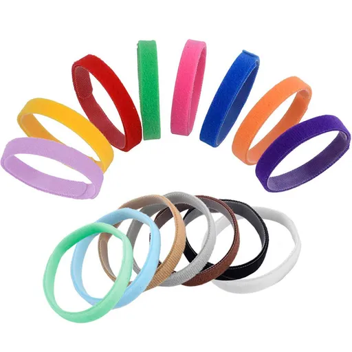 15 Colors Puppy ID Collars Whelping Dog Band Newborn Soft Fabric Adjustable Identification Collar for Pet Dog Cat