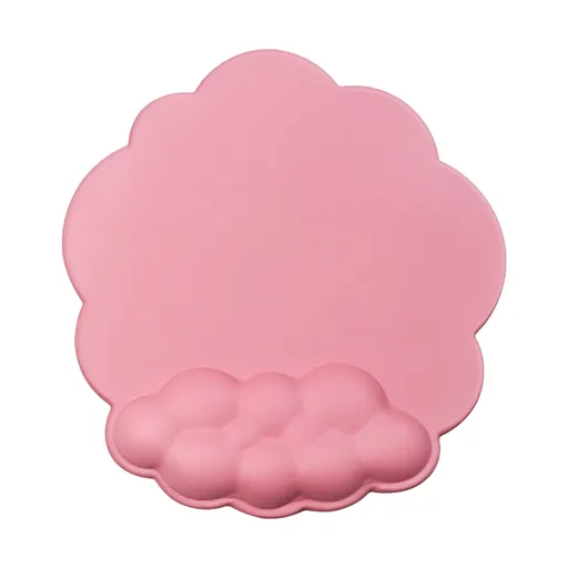 Ergonomic Mouse Pad with Wrist Support Cute Cloud Shape Wrist Pad Memory Cotton Keyboard Hand Rest Non Slip Wrist Pad Non-Slip Mousepad for Computer Laptop as the picture shows