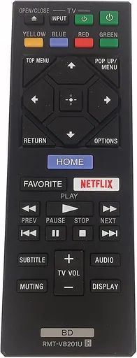 RMT-VB201U Remote Control for Sony Blu-ray DVD Player Remote Control BDP-BX370 BDP-S1700 BDP-S3700