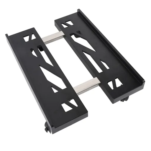 Mobile PC Stand Adjustable with Wheels Telescopic 30kg Load Bearing Stable Structure Computer Tower Stand for Home Office Use