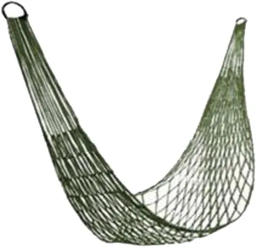 Green Nylon Hammock Net Breathable Mesh Lightweight Portable Quick-Drying for Camping Garden Travel 1 Piece