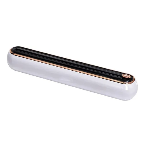 Wrap Dispenser with Slide Cutter - Magnetic & No-Drill Wall Mount, Cling Film Dispenser for Worktops & Cabinets, Space-Saving Kitchen Organizer - Fits 30cm Rolls, Black
