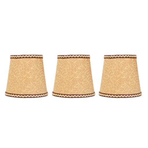 3Pcs Fabric Lampshade High Light Transmittance Perfect Edging Interventional Installation Safety Design Table Lamp Shade