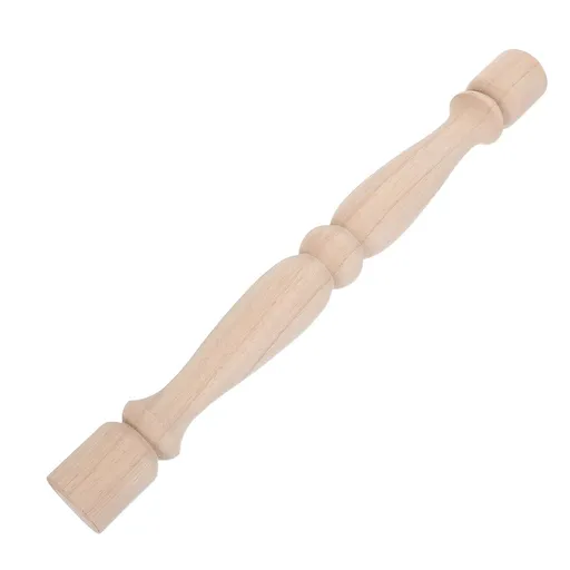 Handcrafted Unfinished Wood Baluster Spindle Khaki Stairway Support Post for Decorative Home Use