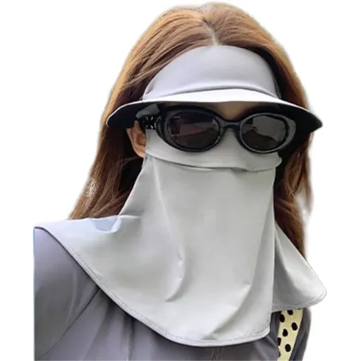 Breathable UV Face Cover UPF 50+ Women Summer Face Covering Eye Protection Sunscreen Mask Sports Face Cover