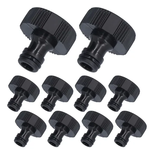 10Pcs 15mm Thread Adapter Plastic Sealable Durable Hose Connector for Courtyard GardenG1 Female Thread