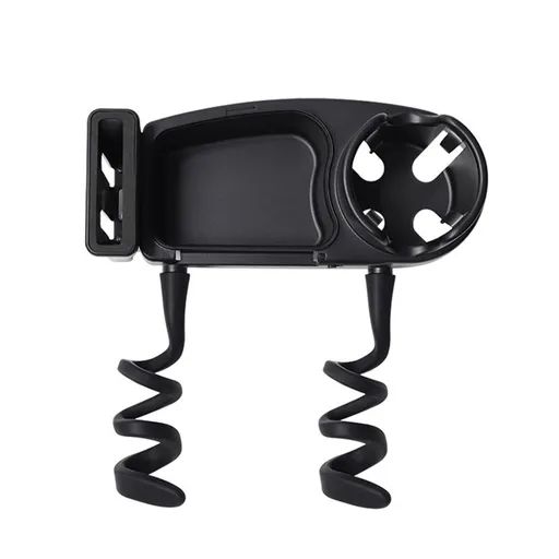 Universal Stroller Snack Tray, 3 in 1 Stroller Cup Holder with Phone Holder and Silicone Flexible Arms Grip, (Snack Tray)