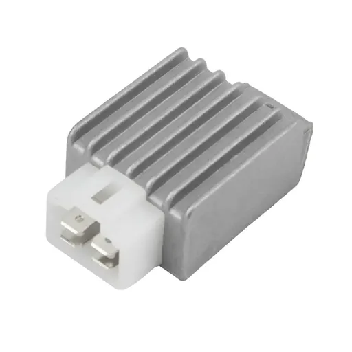 4 Pin Voltage Regulator Rectifier 12V Aluminium Alloy Silver