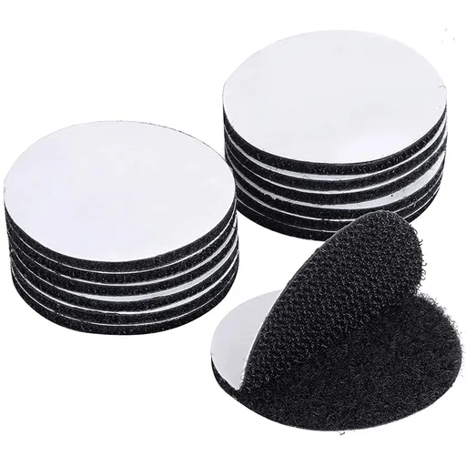 12 pcs Industrial-Strength Hook and Loop Fasteners - Double Sided Sticky Tapes - Anti Slip Rug Gripper Tapes Carpet