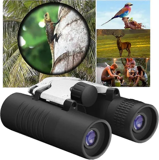Binoculars 8x21 HD Waterproof Easy Focus Compact Gray