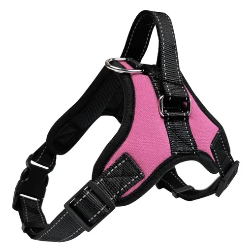 YOBI bear Dog Harness Retractable Vest Cloth Black 1.5 m spring rope XL