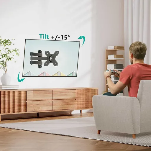 TV Wall Mount Iron Space Saving High Stability Adjustable TV Wall Mount Bracket for Echo Show 15