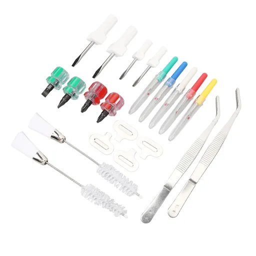 21PCS Sewing Machine Cleaning Kit Professional Sewing Machine Repair Tools with Tweezers Screwdriver and Seam Rippers