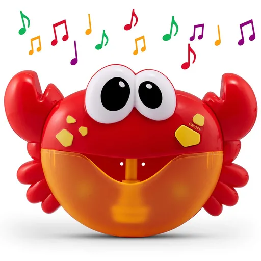 Crab Bubble Bath Maker for The Bathtub. Blows Bubbles and Plays 24 Children’s Songs – Baby, Kids Bath Toys Makes Great Gifts