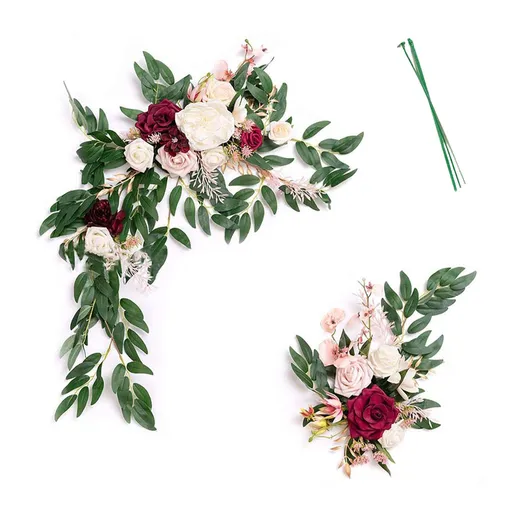 Wedding Simulation Arch Flower Flower Decoration Wedding Stage Background Flowers