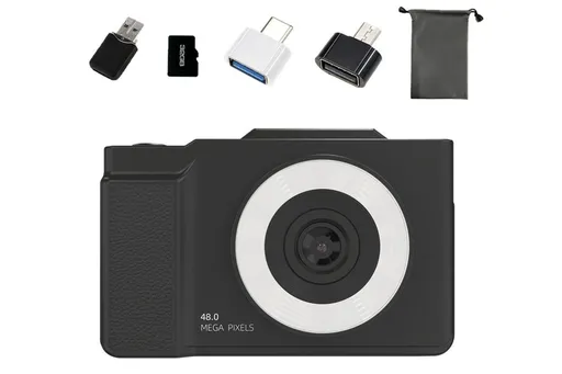Digital Camera With 180 Degree Flip Screen 16X Digital Zoom Camera With 32G Memory Card -Black