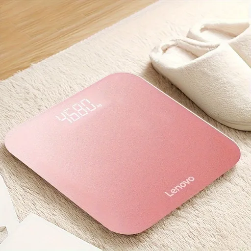 Digital Bathroom Scale, Highly Accurate Body Weight Scale with Backlit LED Display, Measures Weight up to 400 Lb/180kg Without Batteries Pink (without Battery)