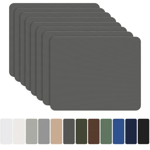 8 Pieces 7.87 x 5.9 inch Nylon Repair Patches Nylon Fabric Patch Self-Adhesive Fabric Repair Tape Waterproof Lightweight Outdoor Gear Patch Kit for Down Jacket Clothing Tent Bag - Dark Gray - Size 8 Pieces