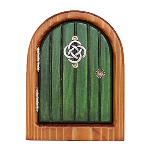 Fairy Door for Trees Miniature Fairy Garden Outdoor Decor Accessories Yard Art Sculpture Decoration for Kids Room Wall Trees