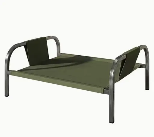 Green Raised Pet Bed for Medium Dogs Cats Elevated Breathable Dog Cot Washable Anti-Moisture Pet Cot 50x40x20cm